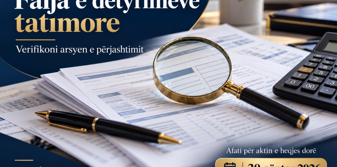 Falja e detyrimeve tatimore – verifikimi i përjashtimit dhe afati 30 nëntor 2026